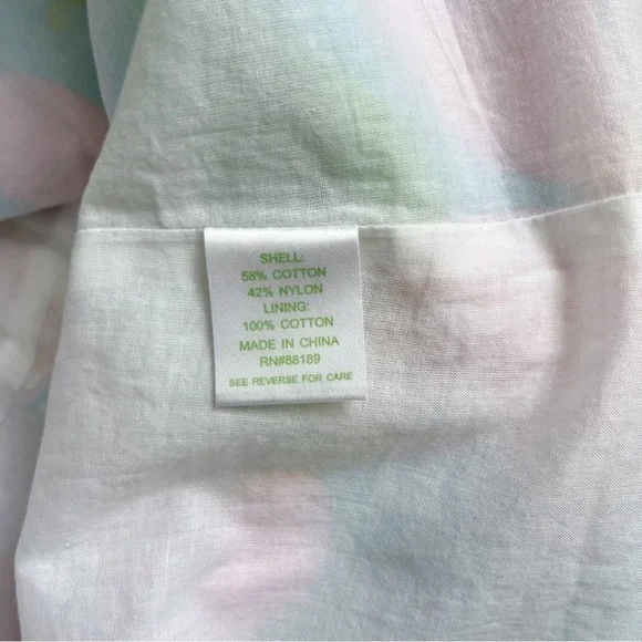 Lilly Pulitzer Morrison Lace Overlay Sleeveless Dress Cutout Back Pink Blue Sz 8 - Picture 14 of 14